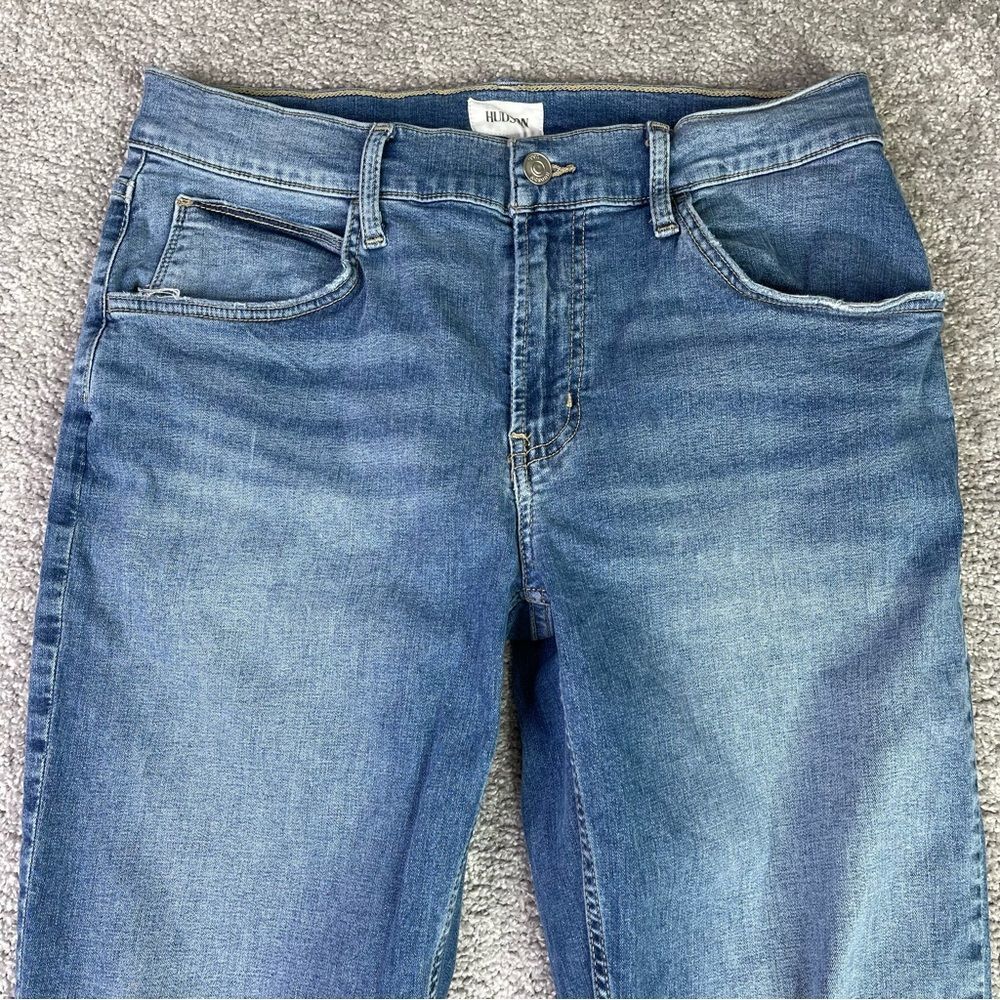 Hudson Blake Jeans Men’s 30X31 Blue Slim Straight Mid-Rise Medium Wash Denim - Picture 2 of 12